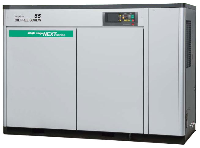 Безмасляный компрессор HITACHI DSP-55VATR5N2 (7 бар)