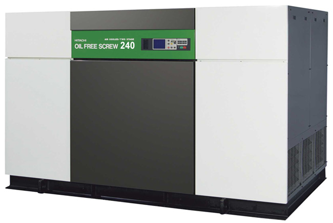 Безмасляный компрессор HITACHI DSP-240A5N2 (10 бар)